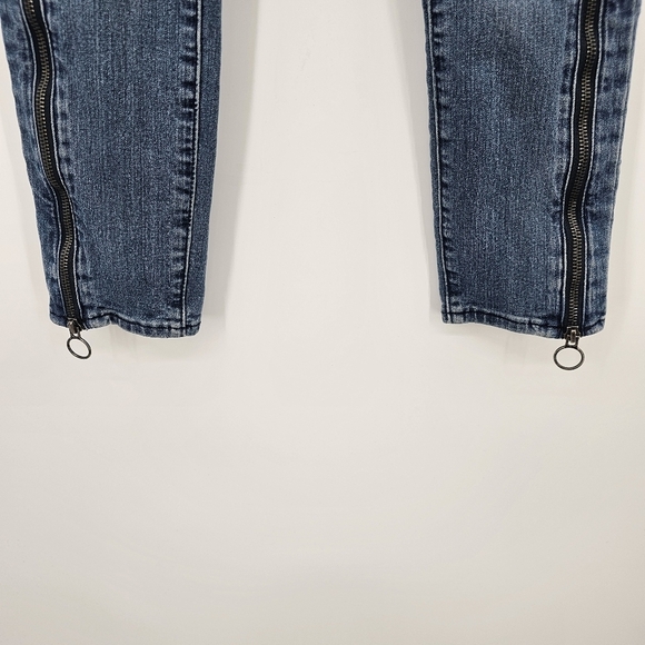 William Rast By Justin Timberlake & Trace Ayala Blue Zipper Skinny Jeans Size 26 - Picture 5 of 9